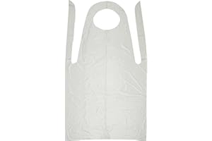 Stalwart A305 Einweg Schürzen, Weiß (100 Stück)