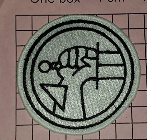HELLBOY Bureau Paranormal Research / Defense Red 3 Wide PATCH by Main Street 24/7