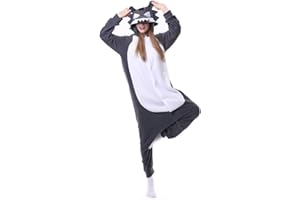 VENASTER Cosplay Adulte Pyjamas Unisexe Onesies Deguisement Animaux Grenouillères Romper Pajamas Vêtements de Nuit Carnaval Costumes Siamois