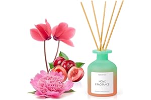 SCENTORINI Diffusore Profumo Ambiente con Bastoncini, Diffusore per Ambiente 100ml con 6 pz Bastoncini, Diffusore Profumato di Brezza Estiva, Diffusore a Bastoncini per Stanza, Bagno, Ufficio, Armadio