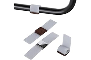 SUPAWAY 36Stk Grau Filzgleiter für Schwingstühle Möbel Filzgleiter mit Klettverschluss Selbstklebend Stuhlbeinschoner Bodenschoner Schützt Hartholzböden Verhindert Kratzer Reduziert Geräusche