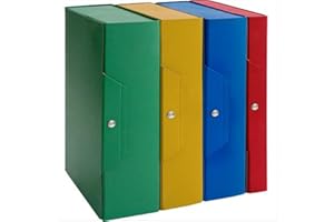 Brefiocart 020E7617.BL Scatole Portaprogetti in Presspan, Colore Blu, Confezione da 5