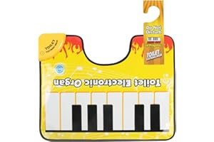 Fiorky Neuheit Töpfchen-Teppich mit Klavierklang, Badezimmer, lustiger Fuß, Musik-Tastatur, WC-Bodenmatte, Töpfchen-Teppich mit Klavierklang, for Badezimmer zu Hause
