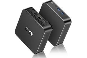 UXX Mini PC Unterstützung 512GB SSD Expansion, 8GB RAM N5095 Desktop Computer 256GB SSD, Kleiner PC Gaming 4K IPS HD UHD Triple Display, BT4.2, 2.4/5G WiFi, USB 3.0, Black