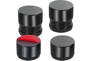 AWBEOT 4 Pezzi Rialzi per Mobili, Piedini per Mobili Regolabili, Autoadesive Alzata per Letto, in lega di alluminio, 2,7-4,0 cm Gambe Regolabili, per Divano, Letto, Tavolo, Sedia, Nero