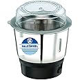 SMARTNCOOL Mixer Grinder Chutney Jar With Lid 0.4 Liter (Steel Black). Suitable For-Bajaj Twister, Twister Fruity, Gx-7, Gx-8, Bravo,Gx-10, Gx -10Dlx,