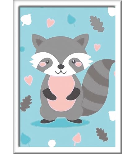 Ravensburger CreArt Panda Love Peinture Par Numéros Enfants Dès 7 Ans - 6 Peintures, Cadre Inclus, Motif Panda Adorable