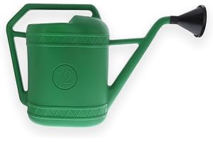 Ohmtronixx Regadera con ducha, regadera de plástico para exteriores, 12 litros, regadera de jardín para jardín, flores, huerto, jardinería y autocaravana