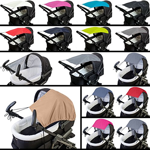 Voile d'ombrage soleil/toit (Protection UV 50 +) pour poussette/poussette (Oxford Polyester)