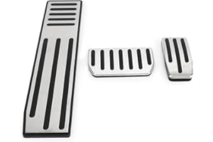 ‎BEDIFFER 3-teiliges Auto-Fußpedal-Set, Rutschfest, Rostfrei, Komfortables Fahrzeug-Fußpedal-Set, Ersatz für Tesla Model S 2013-2022