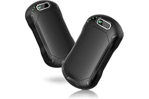 Kssvzz 2 Paquetes Calentador de Manos Recargable, 6000mAH Magnético Calienta Manos Reutilizable con Pantalla LED, 3 Niveles de Calor Calienta Manos de Bolsillo Portátil para Camping, Golf