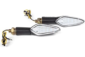 A-PRO SRL Design Indicatori Unico Frecce Universali Direzione Omologati Moto 12V Nero