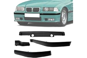 DM Autoteile Set di listelli per paraurti, 4 pezzi, anteriori, adatti per modelli E36 M3 M e viti