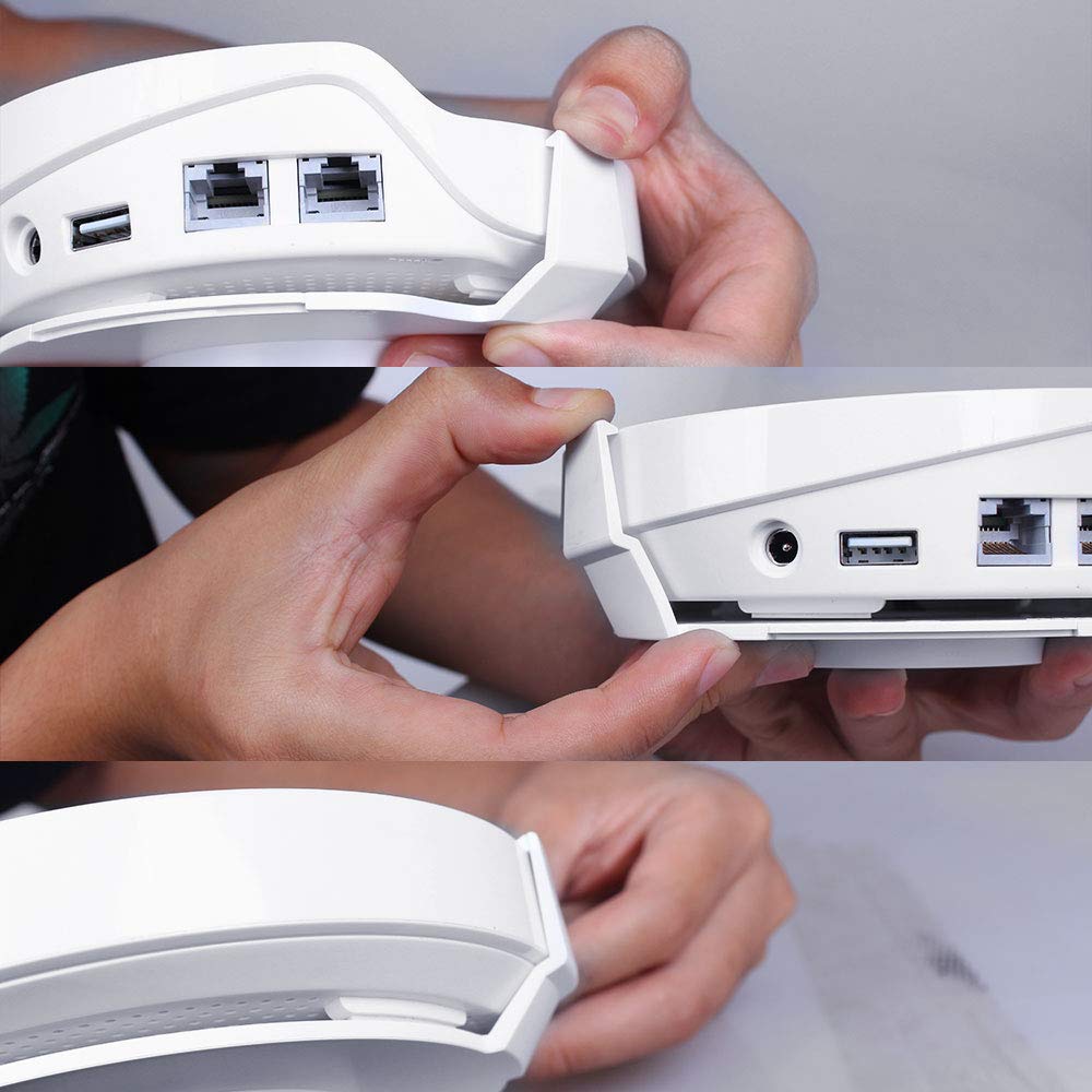 BECEMURU-Support-de-Support-de-bti-Stabilit-Protection-de-bti-de-Support-dABS-avec-Le-Tournevis-pour-Le-systme-de-Wi-FI-de-Maille-entire-de-Maison-de-TP-Link-Deco-M9-Plus-WiFi