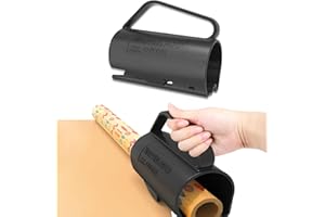 Trrrioosy Papierrollenschneider Geschenkpapier Schneider für Rollen Weihnacht Geschenkpapier Cutter Wrapping Paper Cutter für Weihnachten Geburtstag, Black