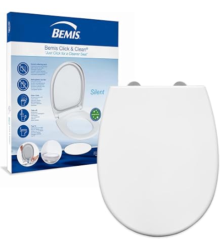 Bemis WC-Sitz 550TTT – Rund, Weiß – Mit Top-Tite Montagesystem – Passt Auf Viele Runde Toiletten