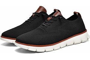 QUYIFA Breeze Shoes Oxford para Hombre con Cordones, Ligeros, Informales, cómodos, Zapatos para Caminar, Urban Breeze, Zapatillas de Deporte de Malla para Hombre, Zapatos de Negocios
