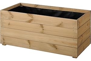 Jardipolys Bac à Fleurs rectangulaire ESSENCIA