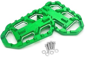 Heinmo CNC Wide Foot Peg Rest Pedal Footrest For Kawasa Versys X300 2017-2022 Kawasa Versys 650 2010-2021 Kawasa Versys 1000 2012-2021 (green)