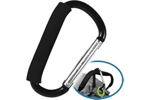 Bebe Style 1-Pack Buggy Clip, Pram Hook for a Large Shopping Bag, X-Large Holder for Pushchairs & Prams