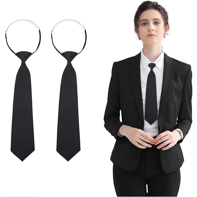 Cravate Fine Noire Unisexe - Accessoire Déguisement Ou Costume