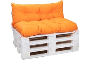 GENERIC Palettenkissen Outdoor - palettenkissen wasserdicht 120x80+120x40cm -palettenkissen Set (Orange)