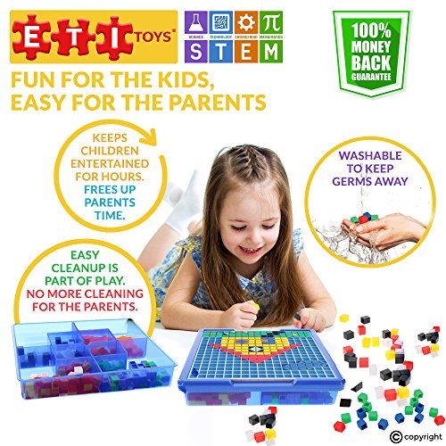 Educational Toys Engaging Jigsaw Puzzle By ETI Toys for Boys and Girls 490 Piece Set for Making Endless Puzzle Combinations! Great for Learning, Developing and Having Fun. Make Your Imagination Today!