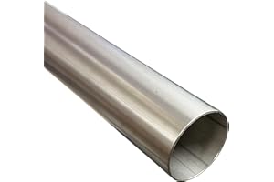 Tuyau d'échappement en acier inoxydable V2A - 76 mm de diamètre x 1000 mm - 1.4301