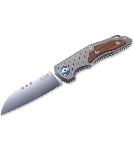 MKM Cellina Taschenmesser Unisex – Grau, Titan-Griff – Klinge M390, 7,2 Cm – Slipjoint, 17,3 Cm Gesamtlänge