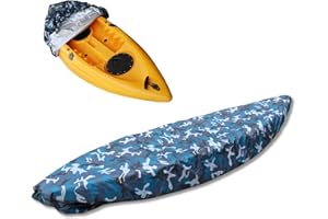 Hominas Copertura per Kayak 4,5 m Universale Kayak Copertura Canoa Barca Antipolvere Impermeabile per Canoa da 3,6-4 m
