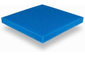 TEICHPOINT Filtermatte 50x50x5 cm PPI 30 feinpoorig, Filtermaterial für Gartenteichfilter und Aquarienfilter geeignet (PPI 30 (fein))