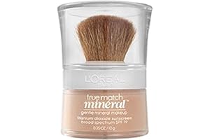 L’ORÉAL PARIS L'Oreal Paris True Match Naturale Mineral Foundation, miękka kość słoniowa, 0,35 uncji