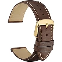 Bracelet Montre Cuir Véritable Cire Huile - Boucle Acier Inox - Largeurs 18mm/20mm/22mm