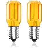 Luxvista LED Bulb E14 T22 1W Vintage Warm Light 2000K, Tubular LED Bulb E14 Salt Lamp, Mini SES Fridge Amber Decorative, 10W