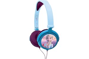 Lexibook Disney Frozen Elsa Stereo Headphone, kids safe, foldable and adjustable, blue/black, HP010FZ