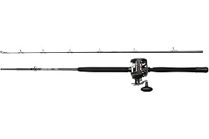 PENN Warfare Boat Rod and Multiplier Reel Fishing Combo Set - All-round Saltwater Combo for Offshore Mackerel, Cod, Bass, Pollack and Flatfish, Black