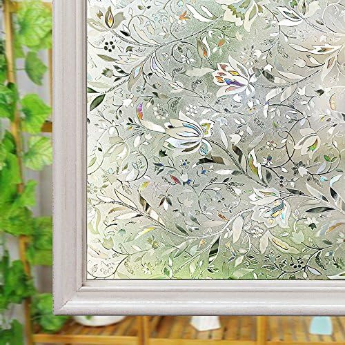 Window Frosted Film, Glass Privacy Film, Reusable Anti-UV Static Film for Window Glass home ( 60CM*200CM )