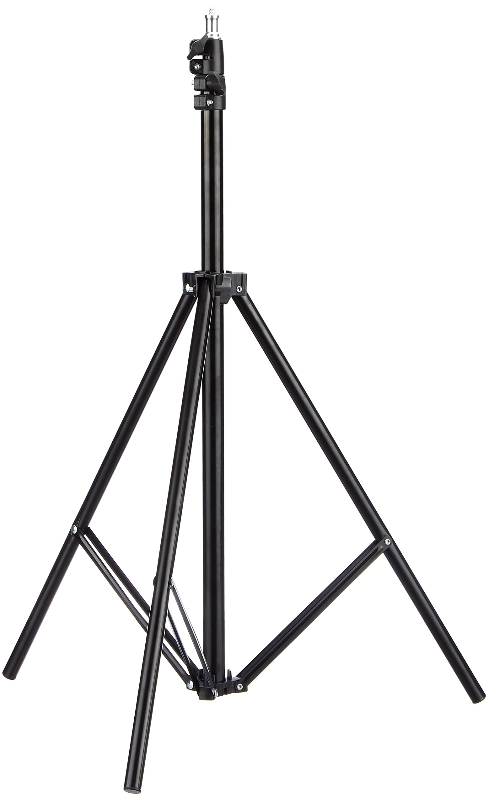 Amazon Basics Lightweight & Portable Tripod Stand for Mobiles, Lights, & Cameras, with Multiple Lighting Possibilities for Indoor & Outdoor Shoots, Live Streams and Video Calls (7 Feet, Black)