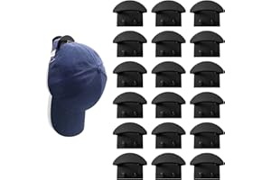 Bekecidi 18 Pezzi Ganci per Cappelli Autoadesivi, Porta Cappelli Multifunzionale da Punzonatura Gratuito Gancio per Cappelli Montato a Parete per Porta Dell'armadio Casa (Neri)