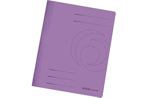 Herlitz 11036944 skoroszyt A4 karton składany fioletowy intensywny opakowanie 10 szt