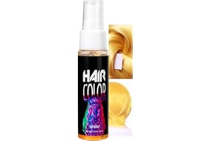 EONFAVE Vernice spray per capelli, colore oro, temporaneo, colore per capelli, lavabile, Crazy Hair Color Spray, Instant Hair Dye, colorazione rapida per capelli, colorazioni per carnevale, Halloween, cosplay