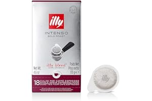 Café Illy Torréfié INTENSO en dosettes E.S.E. - 1 boîte de 18 dosettes