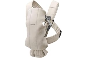 BabyBjörn Marsupio Mini Jersey 3D, Beige chiaro