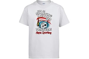 STAMPATS Camiseta Frase con mi y Cerveza Nunca Hay Tristeza fútbol