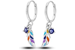 NARMO Dangle Drop kolczyki ze srebra wysokiej próby 925, kolczyki dla kobiet i dziewcząt, z cyrkoniami, kolczyki w kształcie motyla, kolczyki dla kobiet