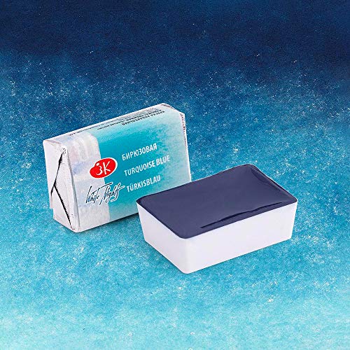 St Petersburg White Nights : Watercolour Paint : Full Pan : Turquoise Blue