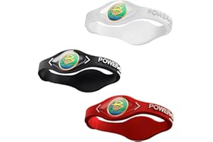 Power Balance Original Authentic Performance Armband, Silikongummi Armband Armband Sport Armband Armband für Männer und Frauen, Power 3 Stück Armband, Sicherheit Wasserdicht Leicht und Langlebig