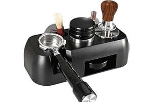 alouweekuky Tamper Station 51-58mm Universelle Café Tamper Fabriqué en ABS de Barista Accessoires Convient à Porte Filtres, Espresso Tamper, Tasseur Café