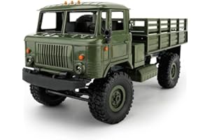 s-idee® 18139 B24 Militär Truck 4WD 2.4 Ghz RC R/C Ferngesteuerter Laster, Tank, Kettenfahrzeug, Monster Crawler LKW 1:16, Neu