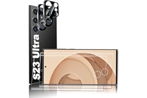 SAINTIGER Galaxy S23 Ultra Panzer Schutz Glas, [2 Stück] Hohe Qualität Gehärtetem Glass Fingerabdrucksensor Kompatible - Blasenfrei - Anti-Kratzer Panzerfolie Schutzfolie für Samsung Galaxy S23 Ultra